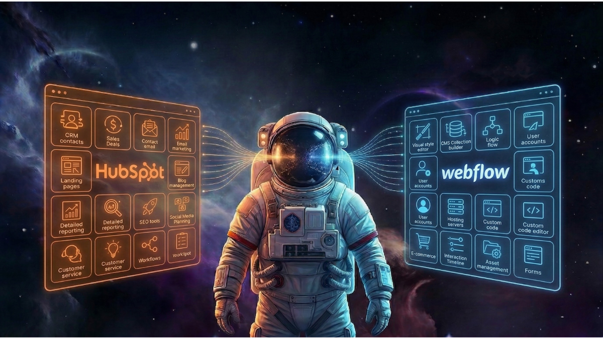 HubSpot CMS vs. Webflow: Která platforma je lepší pro váš web?